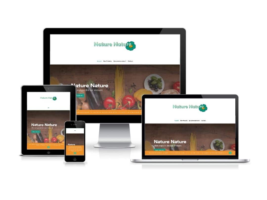 Nouveau site pour le magasin bio nature nature à philippeville